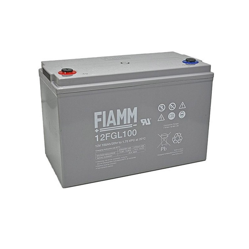 Batteria FIAMM AGM pannelli solari fotovoltaici 100Ah [12FGL100] - Ipersolar