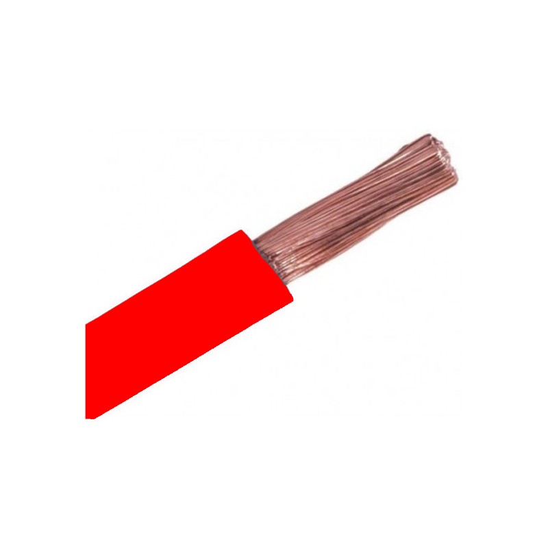Coppia Cavi Batteria Rosso e Nero 50mm2 con occhielli M8 ai lati L 50 cm