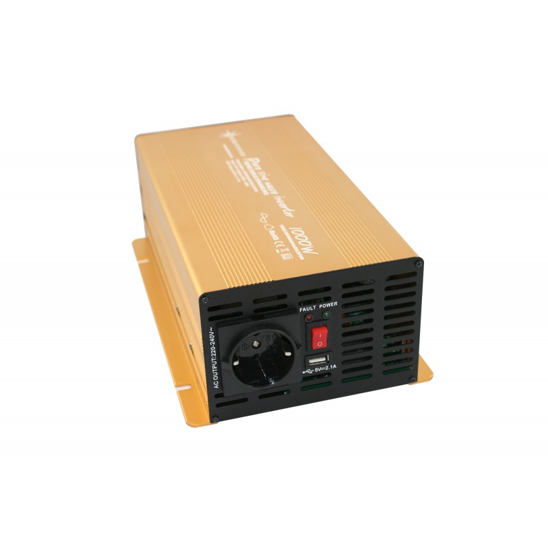 Inverter onda sinusoidale pura 1000W 24V con USB - Ipersolar