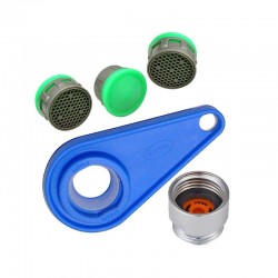 Kit risparmio idrico - Aeratori rompigetto con chiavetta