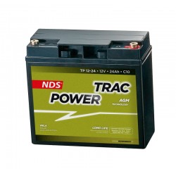 Batteria DEEP CYCLE 24Ah 12V Altezza 170 mm 7Kg - TRAC POWER NDS