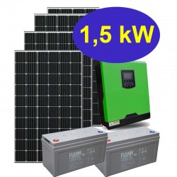 copy of Kit solare IBRIDO 1kW per baita e case di campagna