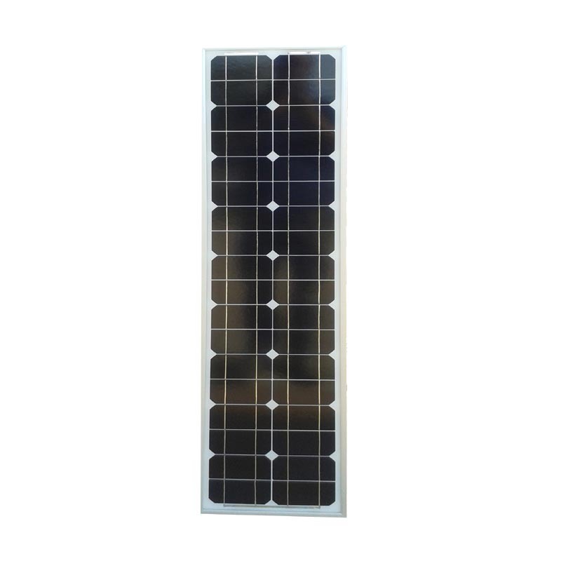 Pannello solare fotovoltaico SLIM 50 Watt Monocristallino 12V - Ipersolar