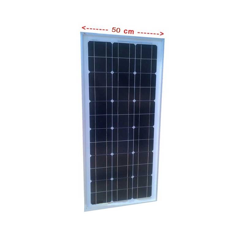 Pannello fotovoltaico per barca 80 Watt - 12V Mono - Larghezza 50 cm