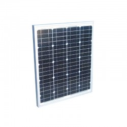 Pannello fotovoltaico 50W 24V Monocristallino MADE IN ITALY