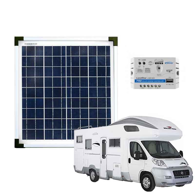 Kit fotovoltaico 20W 5A - System Elettronica