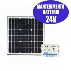 Kit solare 24V 25W Mantenimento di carica per batterie camion