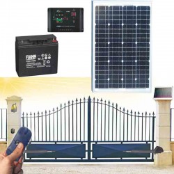 Kit solare automazione cancelli elettrici - 100W/24V