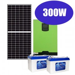 Kit solare baita campagna 300W - 24V [Pannelli+Inverter+Batterie]