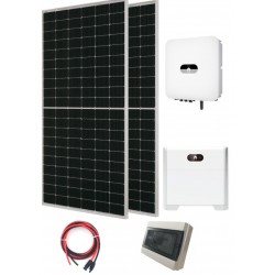 Kit solare Fotovoltaico Monofase inverter HUAWEI 3kW Litio LUNA2000 5kW...