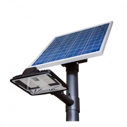 Lampione Solare Led 18 Watt con pannello e batteria - Western