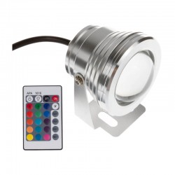 Faretto LED 10W 12V RGB Multicolore con telecomando