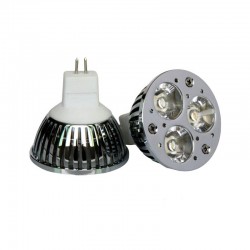 Faretto Led MR16 luce bianca calda 3W 12V - attacco GU5.3