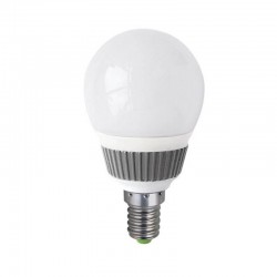 Lampada LED a bulbo 5W 230V luce fredda 6400K [attacco E14]