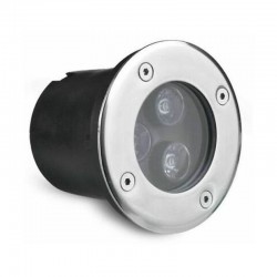 Segnapasso LED circolare da incasso 3Watt 230V Luce fredda