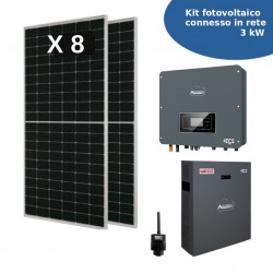 Kit Casa 3 kW - Inverter ZCS AZZURRO 3kW ibrido + Accumulo Litio 4,9 kWh...