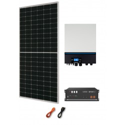 Kit Solare Fotovoltaico 1000W 24V Baita Rifugio di Montagna Casa