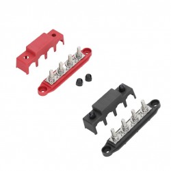 BUSBAR 250A 4P + ABS COVER NERO/ROSSO